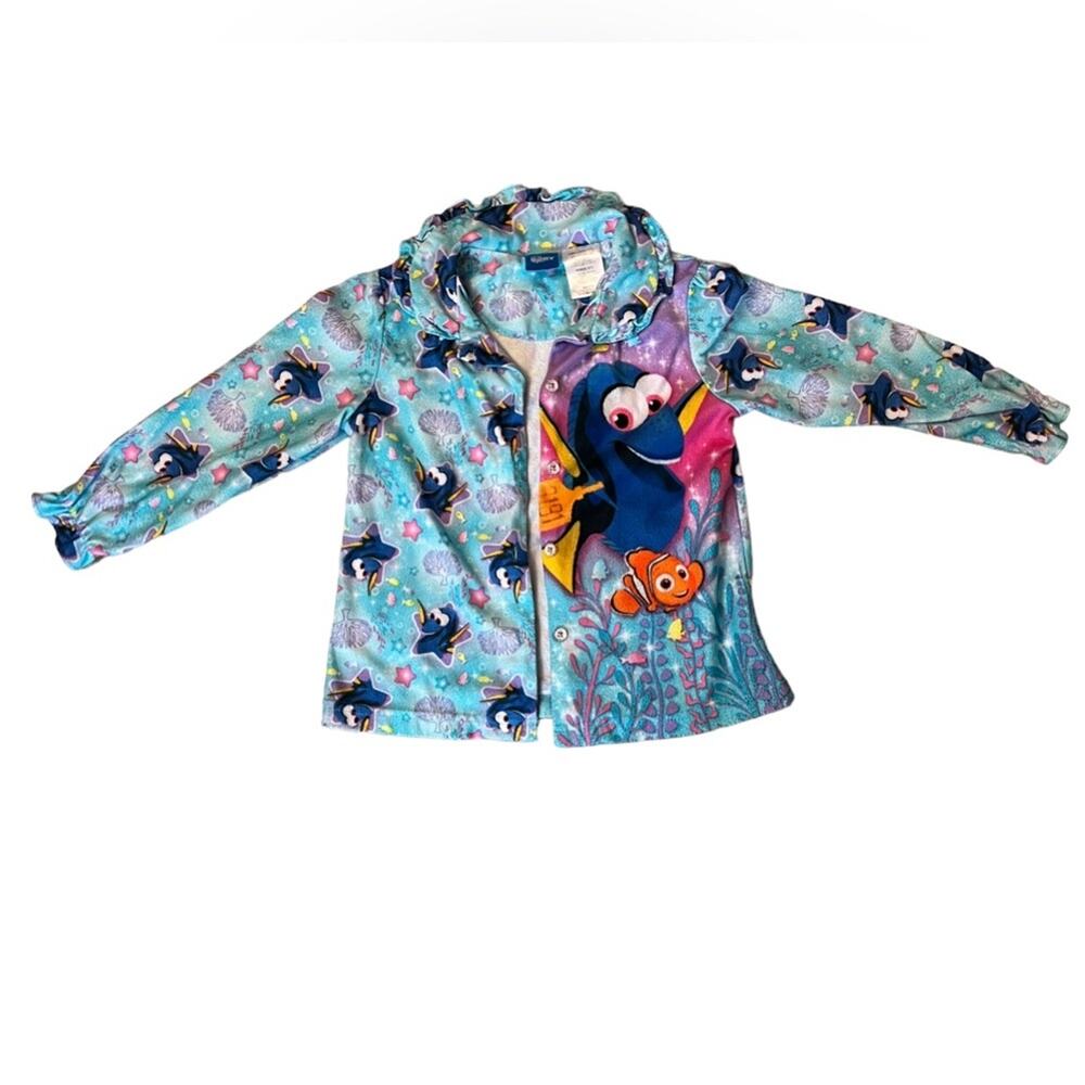 Disney's Finding Dory Toddler Button Up Pajama Top SZ 5T